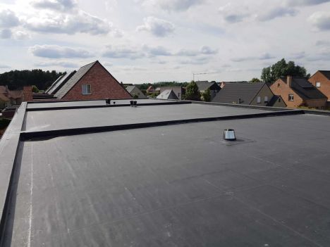 Epdm plat dak nieuwbouw
