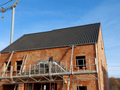 Zinken dakgoot nieuwbouw